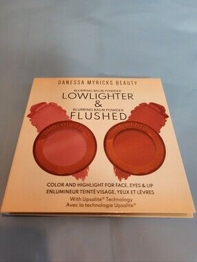 Danessa Myricks Beauty Lowlighter & Flushed Blurring Balm Powder - Pink & Coral